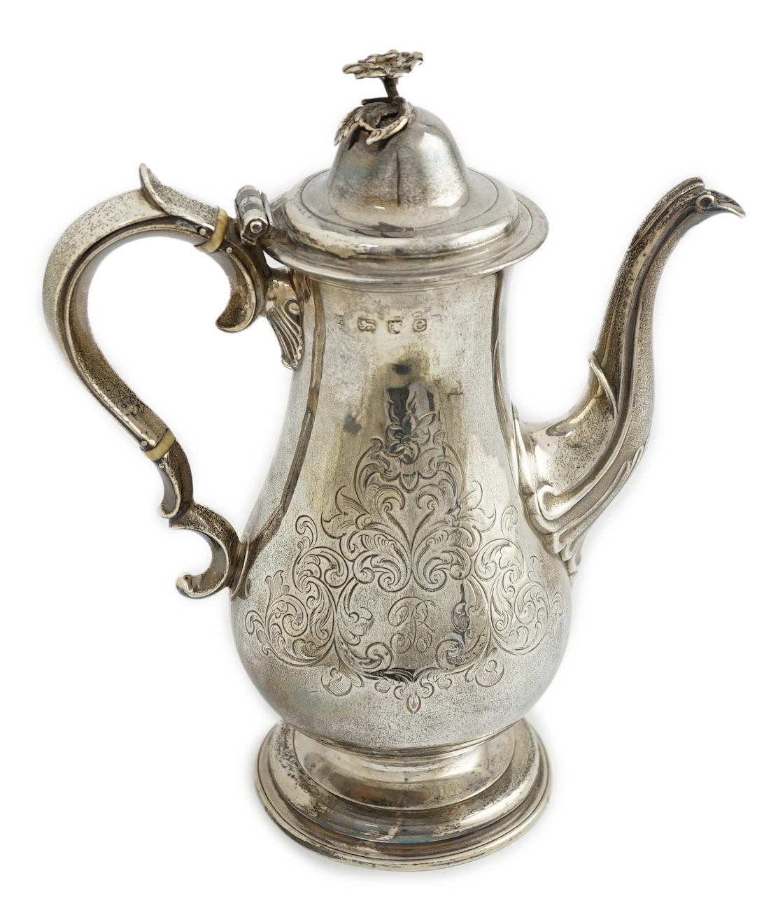 A George III silver coffee pot, by Daniel Smith & Robert Sharp